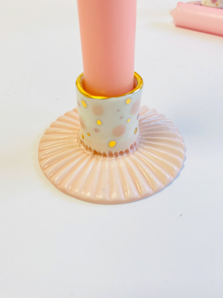 galleri petz ljusstake i rosa