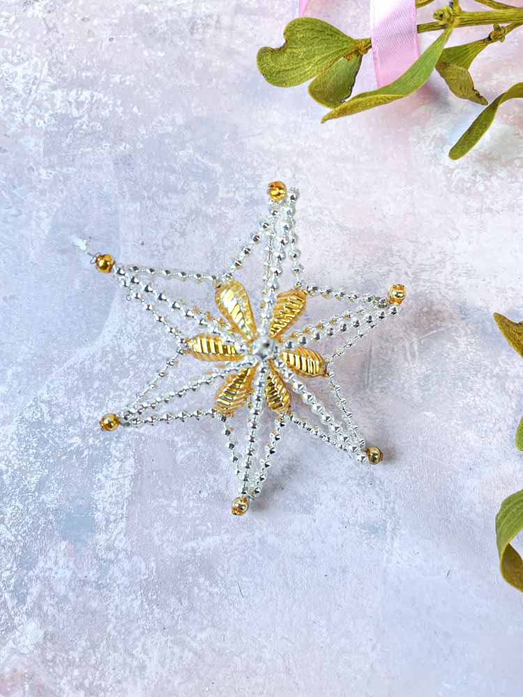 Julstjärna i munblåst glas rautius - Remix av Sofie