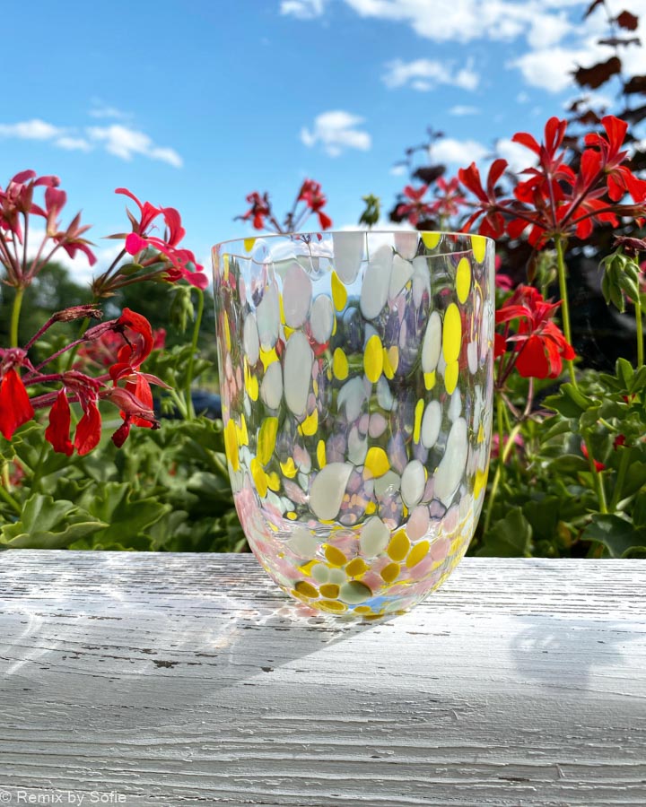 Anna von lipa stänk och konfettiglas - sommar