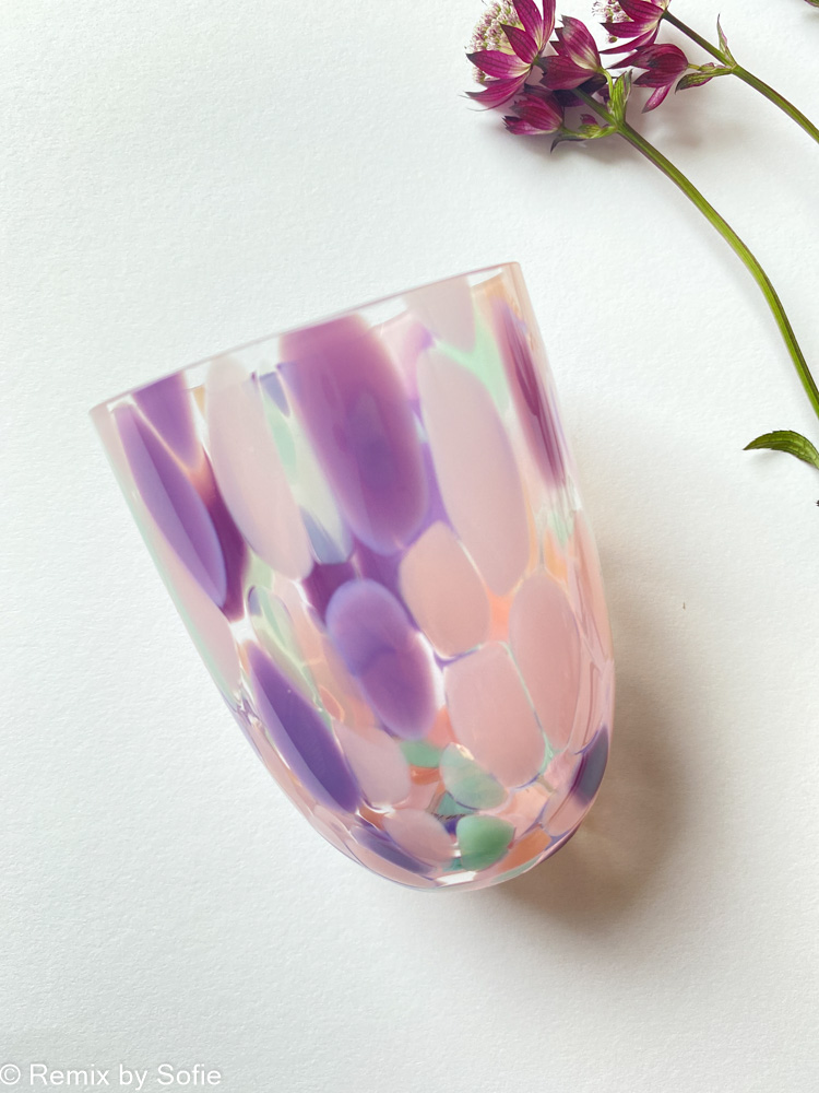 Anna von lipa stänkglas och konfettiglas - pastell