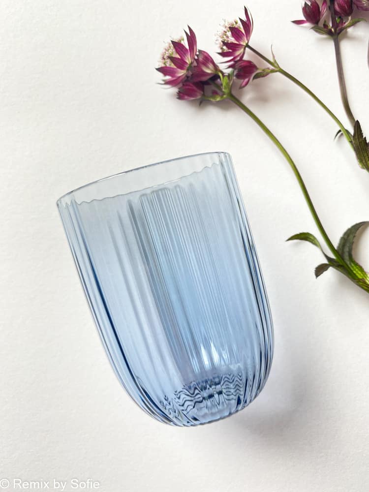 Anna Von Lipa Bambu Glas Blå Rök