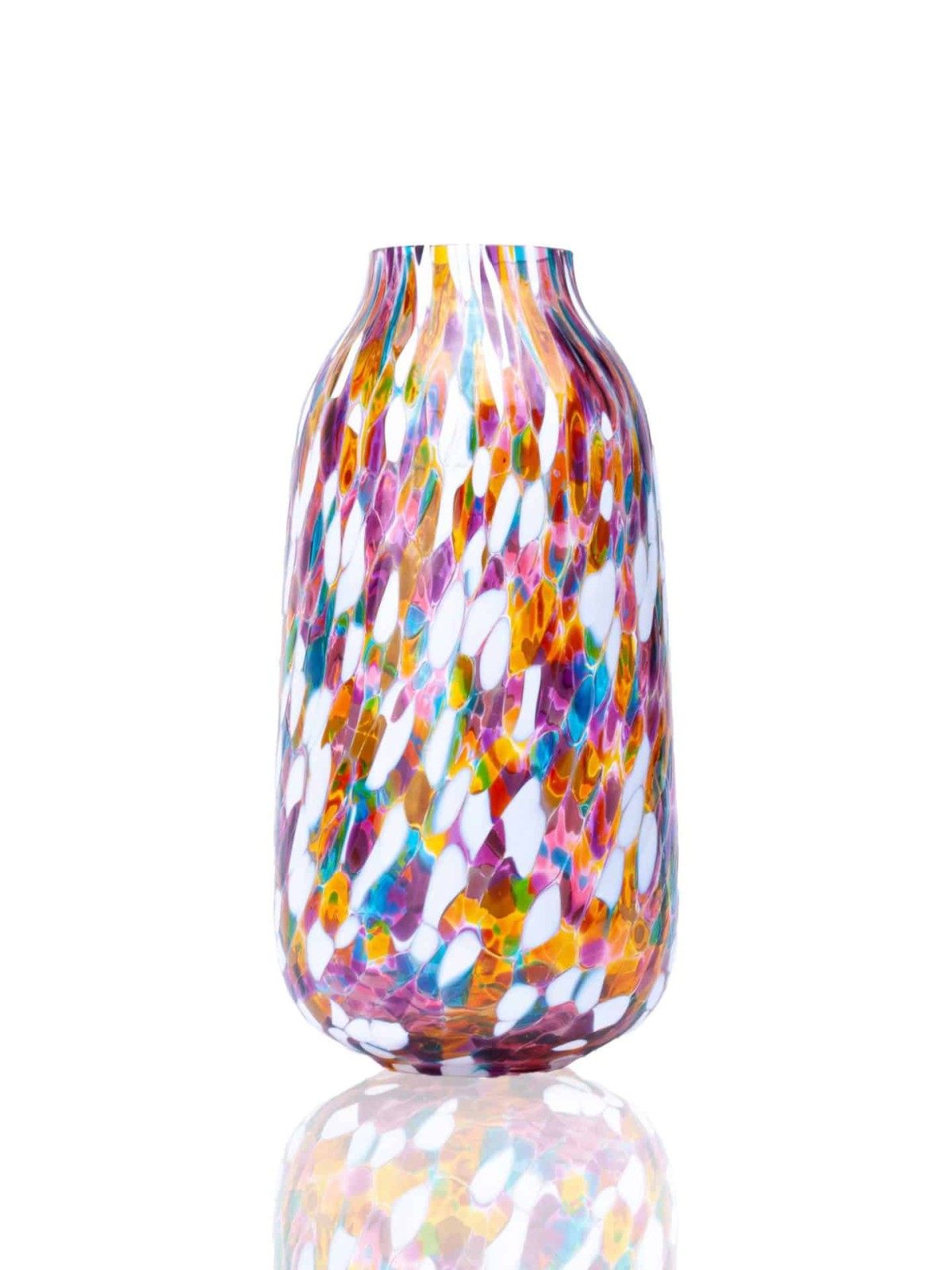 konfetti vas, vas anna von lipa, anna von lipa glas, anna von lipa återförsäljare, vas, blom vas, glas vas, vas, munblåst glas, munblåst vas, krullade vaser, marie retpen vaser, glas puffar, borr täcka, remix by sofie, blommor vas, vaser, handblåst glas, dansk design unik vas