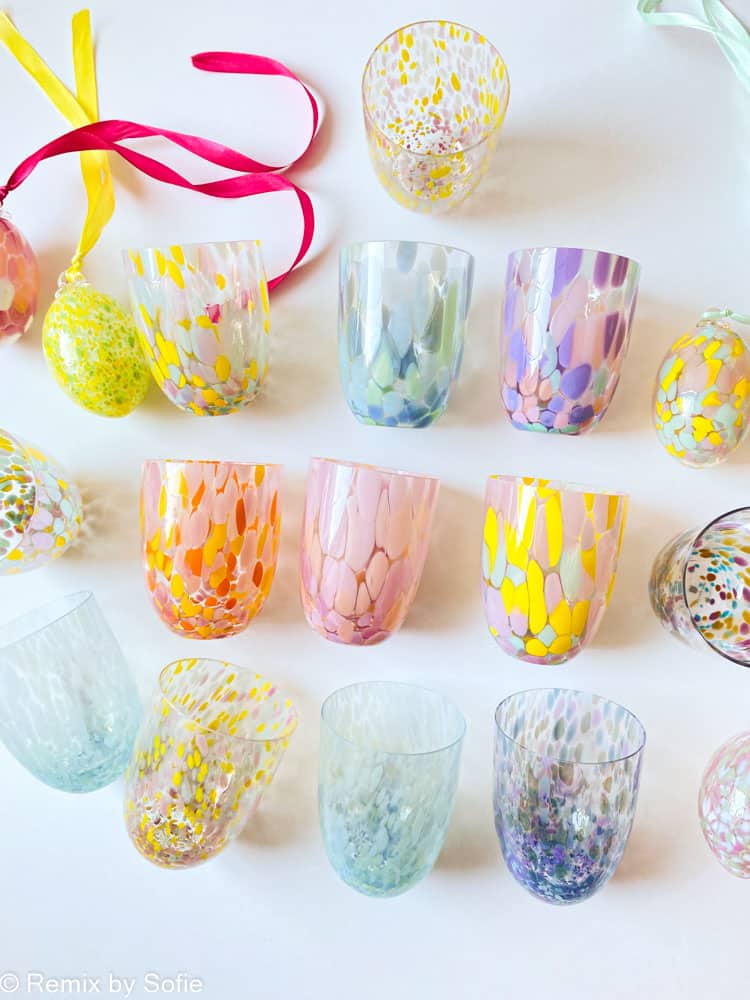 vattenglas, anna von lipa mix & match, tumlare, vattenglas, dricksglas, dricksglas, färgat glas, remix av sofie, anna von lipa glas, anna von lipa återförsäljare, bohemia glas, munblåst glas, konfetti glas, stänk glas, bordsduk, stänkglas, anna von lipa återförsäljare, bordsduk
