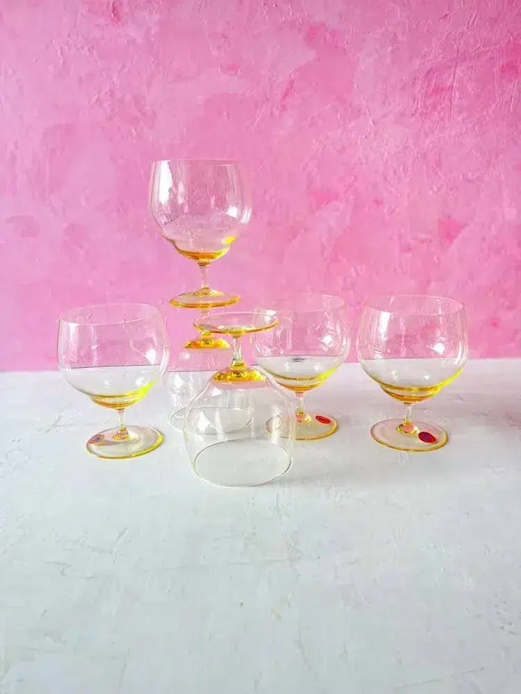 konjak glas i gult