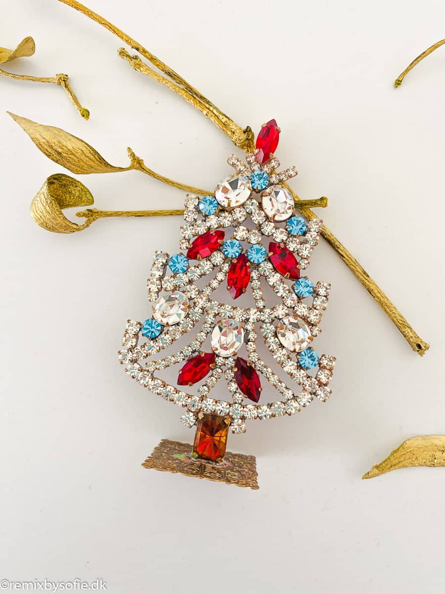 Julgran i strass, strass i julgranar, tjeckiska julgranar, vintage julgranar