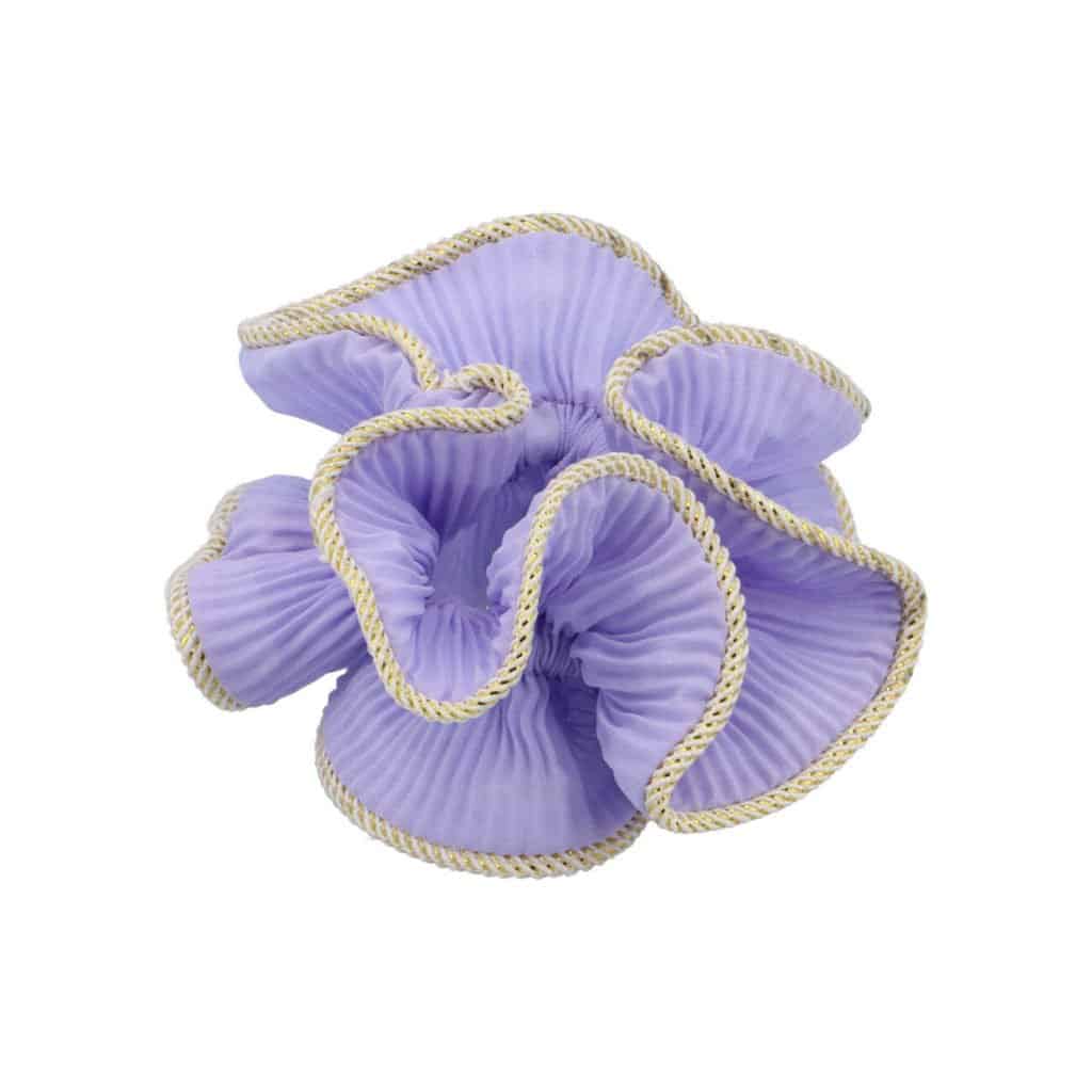 rosett genom staring, scrunchie, lilja scrunchie, lilja, hår tillbehör, hår prydnader, pastell lila, lila, pastell lila, litet hårband,
