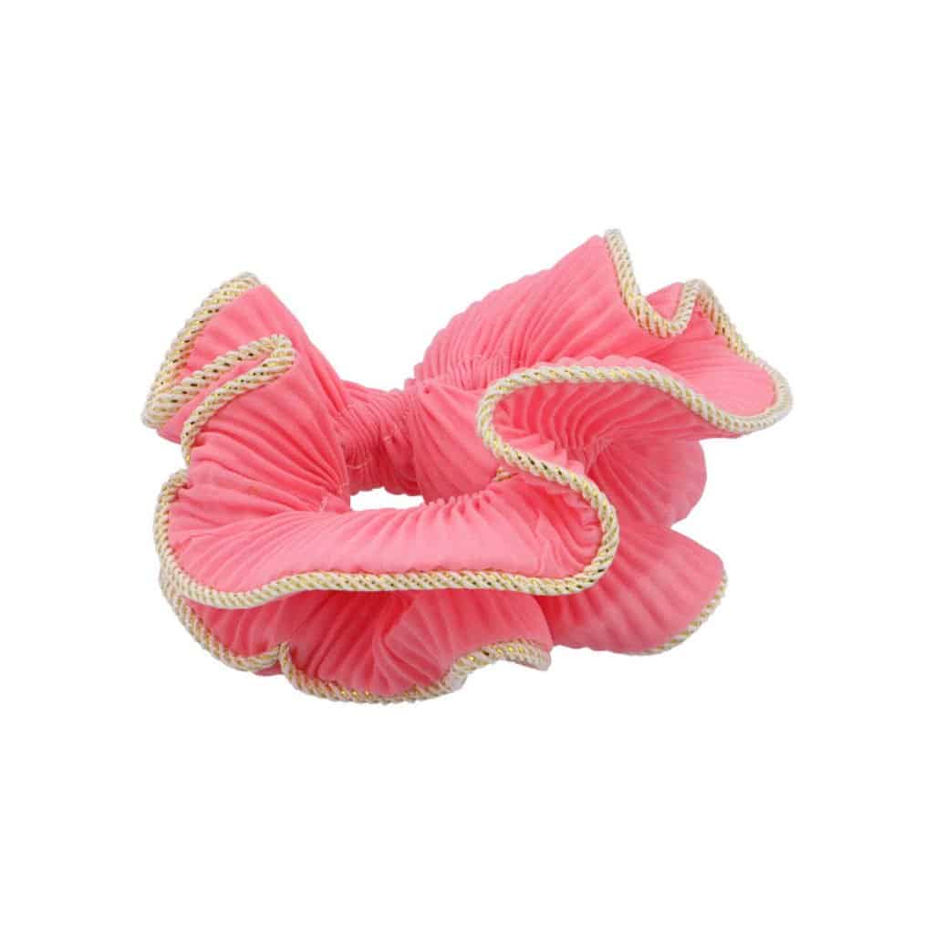 rosett genom staring, scrunchie, lilja scrunchie, lilja, hårtillbehör, hårprydnader, rosa scrunchie, rosa, rosa scrunchie.
