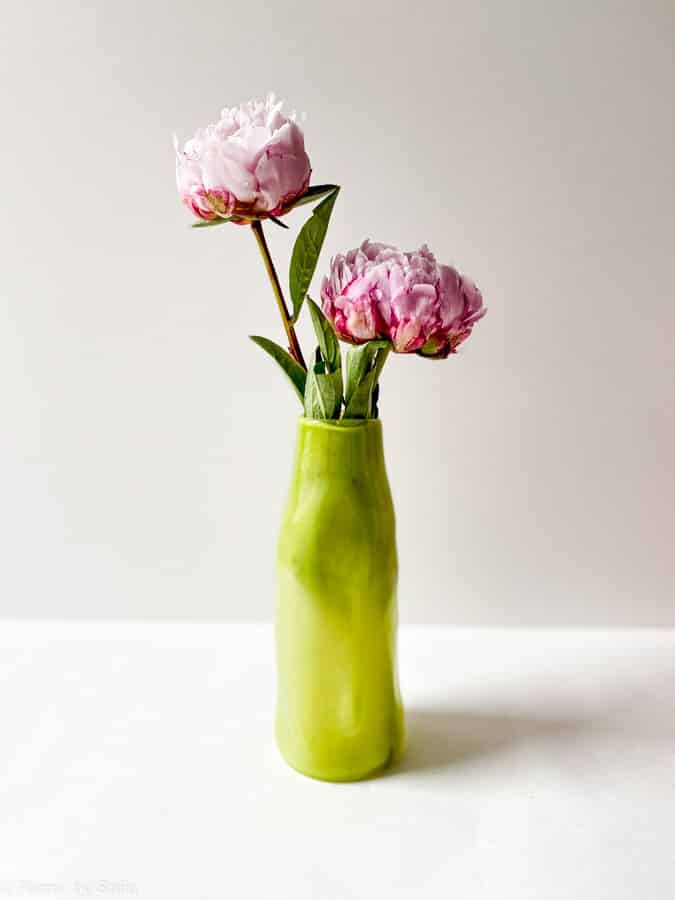 marie retpen vas, vaser, blommor vas, mun blåst glas, blomma mun blåst vas, curl vas, vas i organisk form, krökt vas, remix av sofie