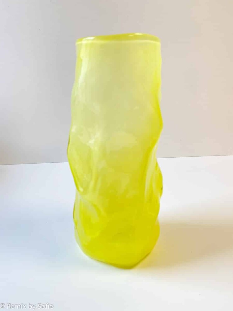 marie retpen vas, vaser, blommor vas, mun blåst glas, blomma mun blåst vas, curl vas, vas i organisk form, krökt vas, remix av sofie