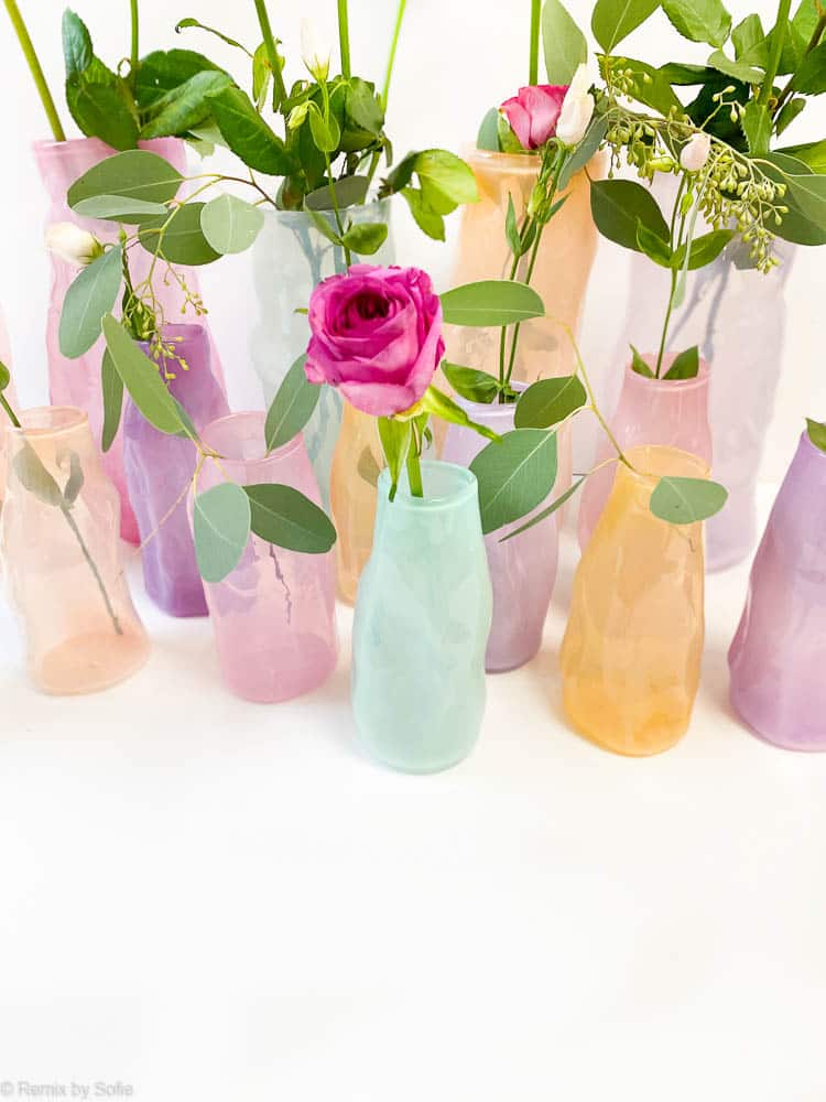 Marie Retpen vas, vaser, blomvas, munblåst glas, blommig munblåst vas, krusvas, vas i organisk form,