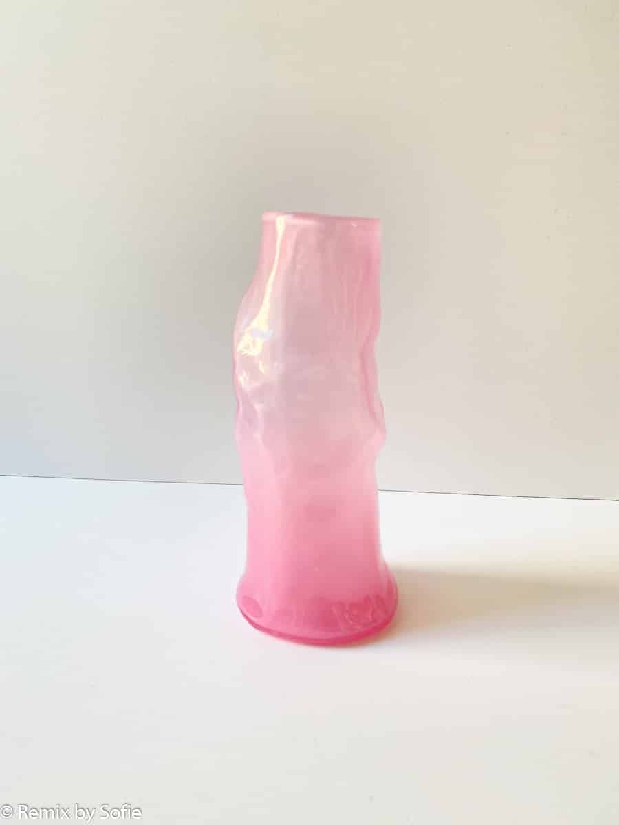 marie retpen vas, vaser, blommor vas, mun blåst glas, blomma mun blåst vas, curl vas, vas i organisk form, krökt vas, remix av sofie