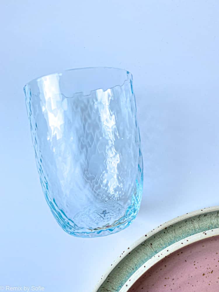 harlekin ljus aqua, blanda och matcha glas, anna von lipa glas, anna von lipa återförsäljare, dukning, munblåst glas, bohemiskt glas, remix av sofie, vattenglas, dricksglas