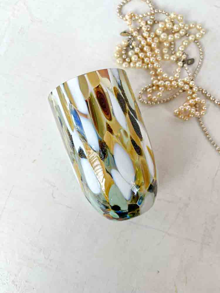 Anna von Lipa stänkglas och konfettiglas - full marmor