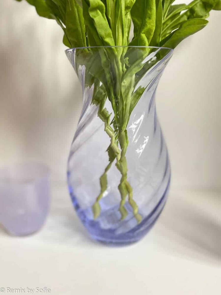 Anna von Lipa, virvlande vas, munblåst glas