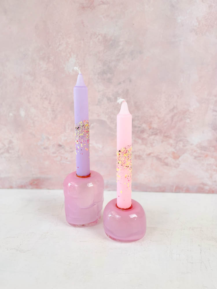 glasblås ljusstake tidvatten från glasblås, remix av Sofia