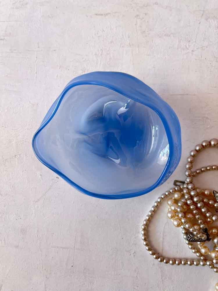 glasblåsa smycken skålar, glas skål för nips, remix av Sofia