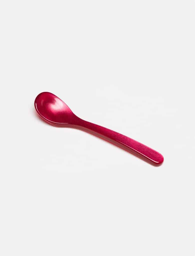 remix av sofie, bestick, plastbestick, akrylglas, sked, saltsked, färgade skedar, dukning,
