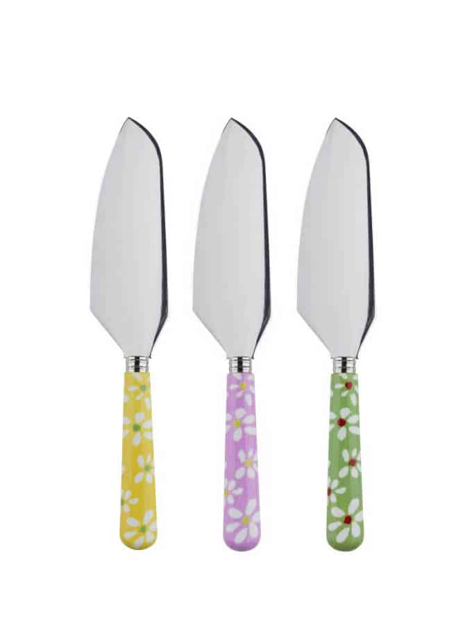sabré kaka kniv med blommor
