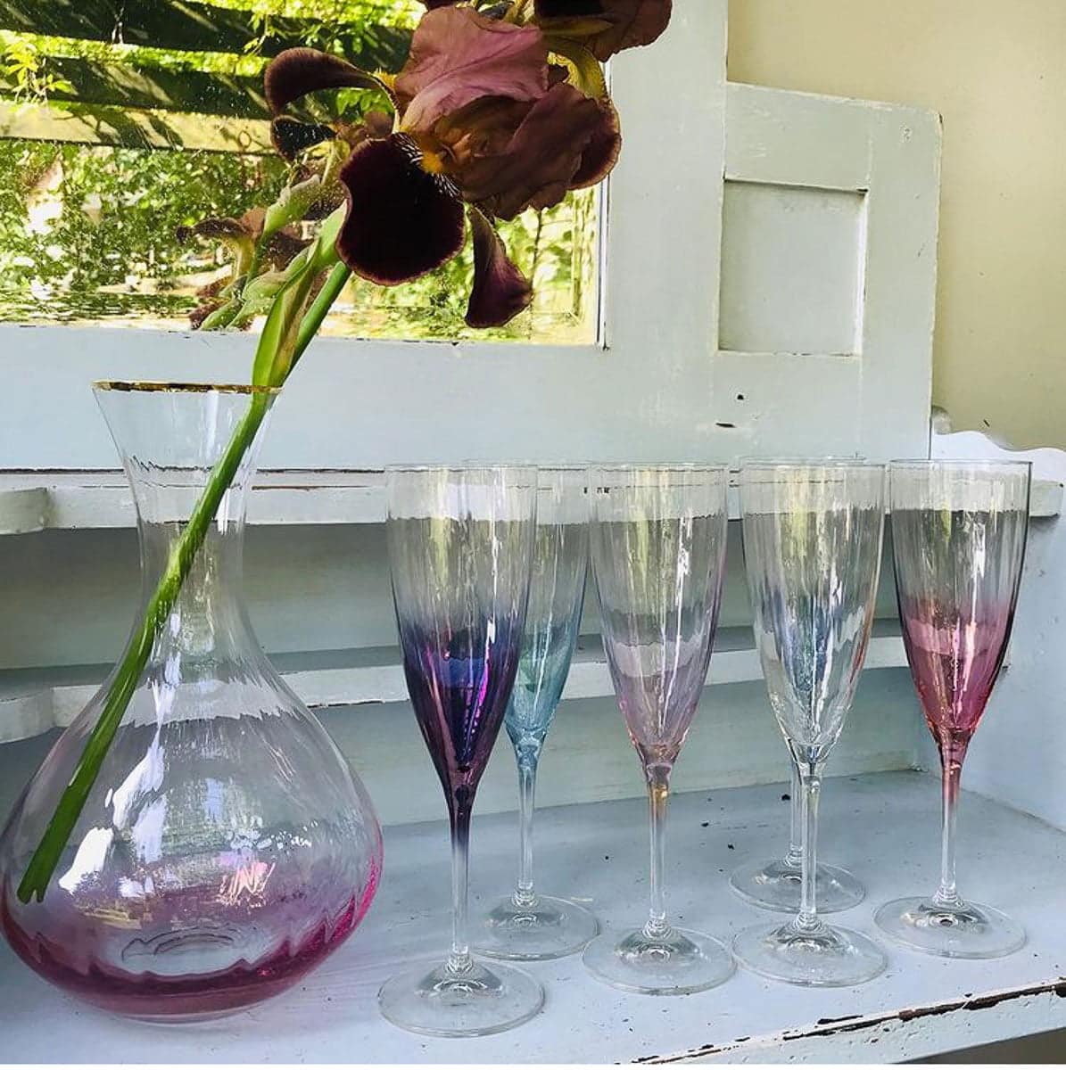 Kate champagneflöjter, champagneflöjter, champagneglas, remix av Sofia