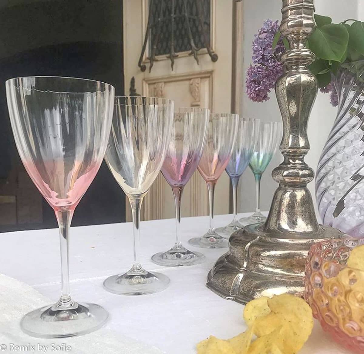 vitt vinglas, vinglas, kristallglas, vitt vin från Kate