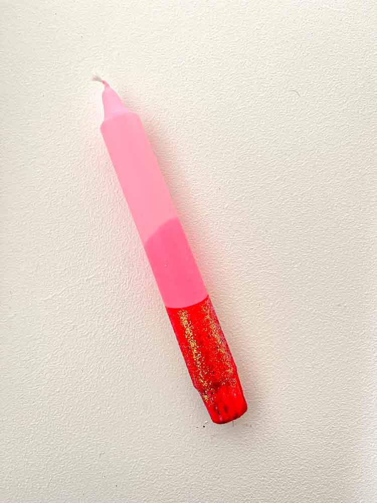 Ljus i rött och rosa