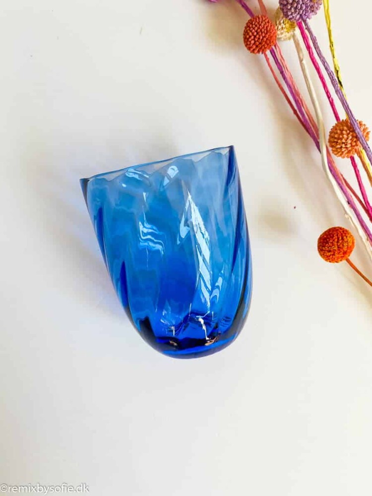 Anna von Lipa virvlande glasburk från mix and match i kungsblått