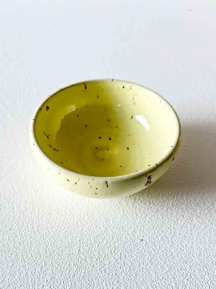 keramisk liten skål eller saltbad