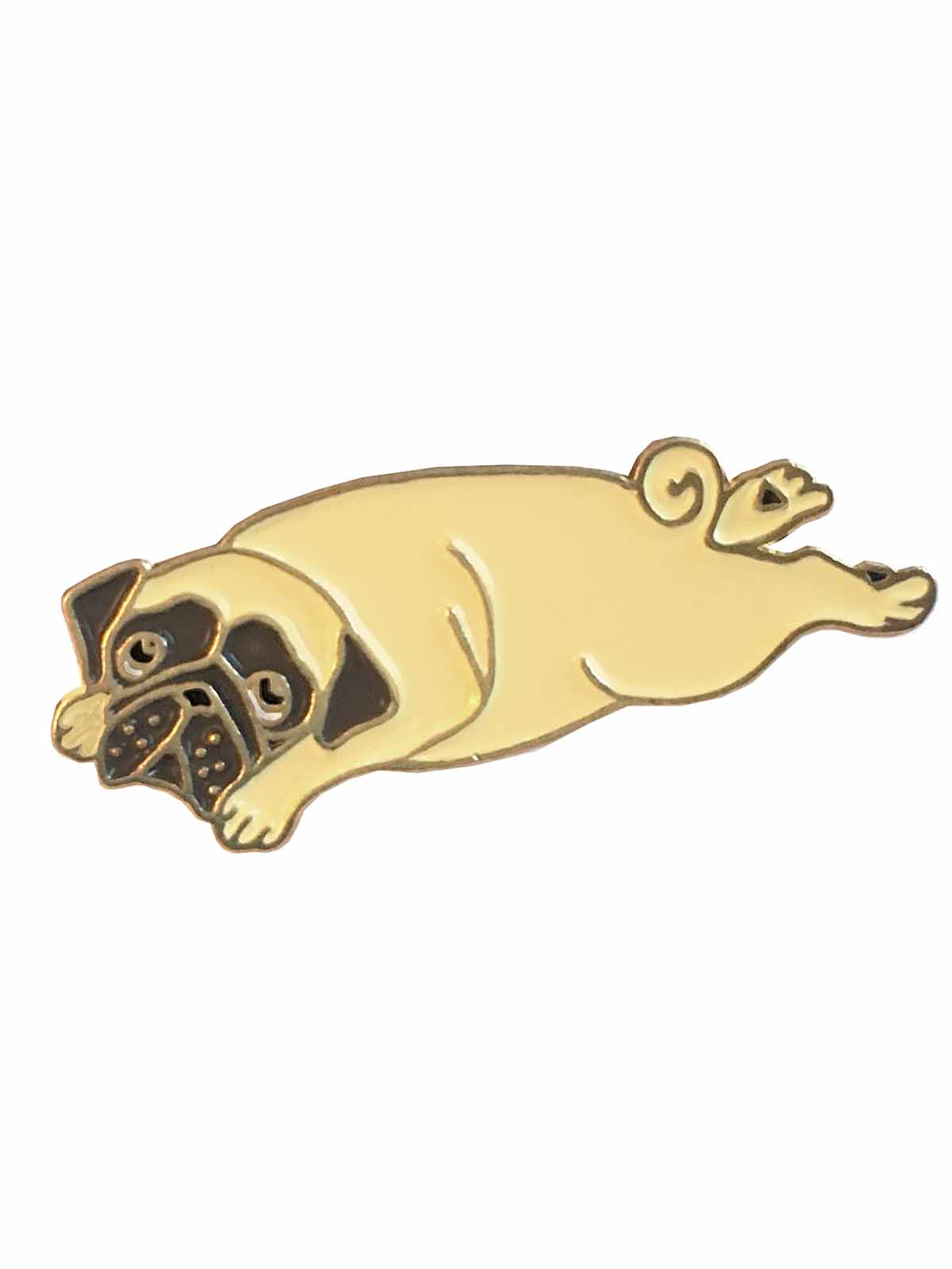 Pug pin för väskor och jackor från franska Cou Cou Suzette