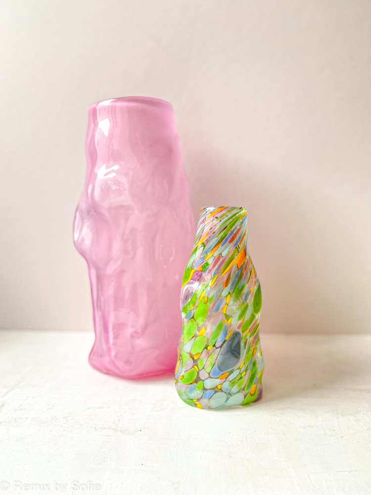 Krusade vaser i munblåst glas - Marie Retpen