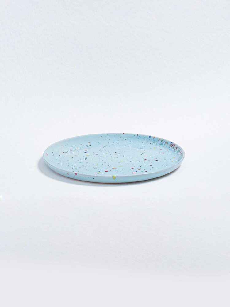 keramisk lunchtallrik 22 cm - Egg Back Hem