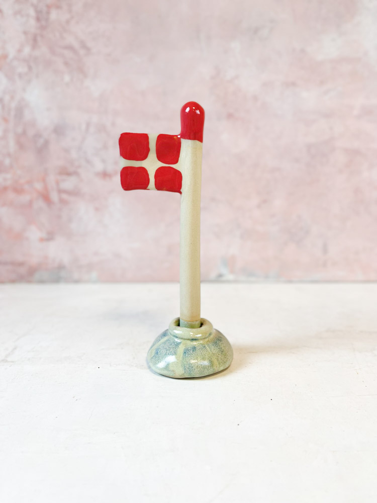 Födelsedagsflagga i keramik - Mia Lindbirk