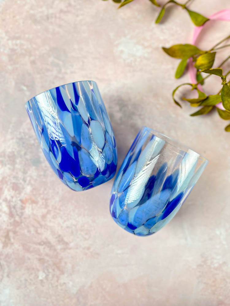 stänkglas i safir i blått - Anna Von Lipa