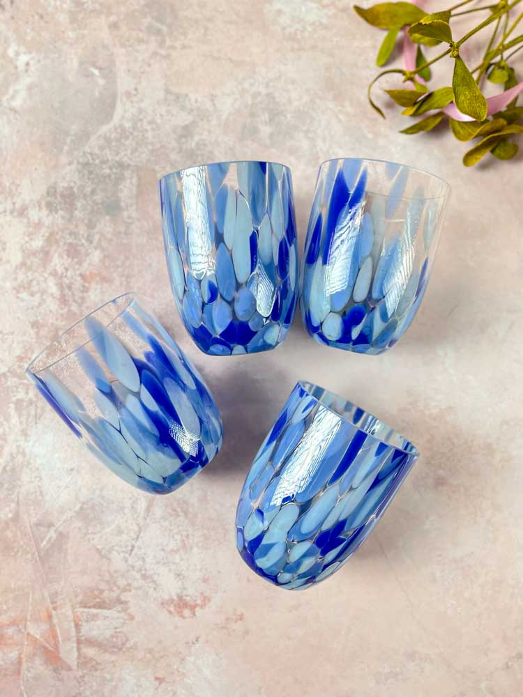 stänkglas i safir i blått - Anna Von Lipa