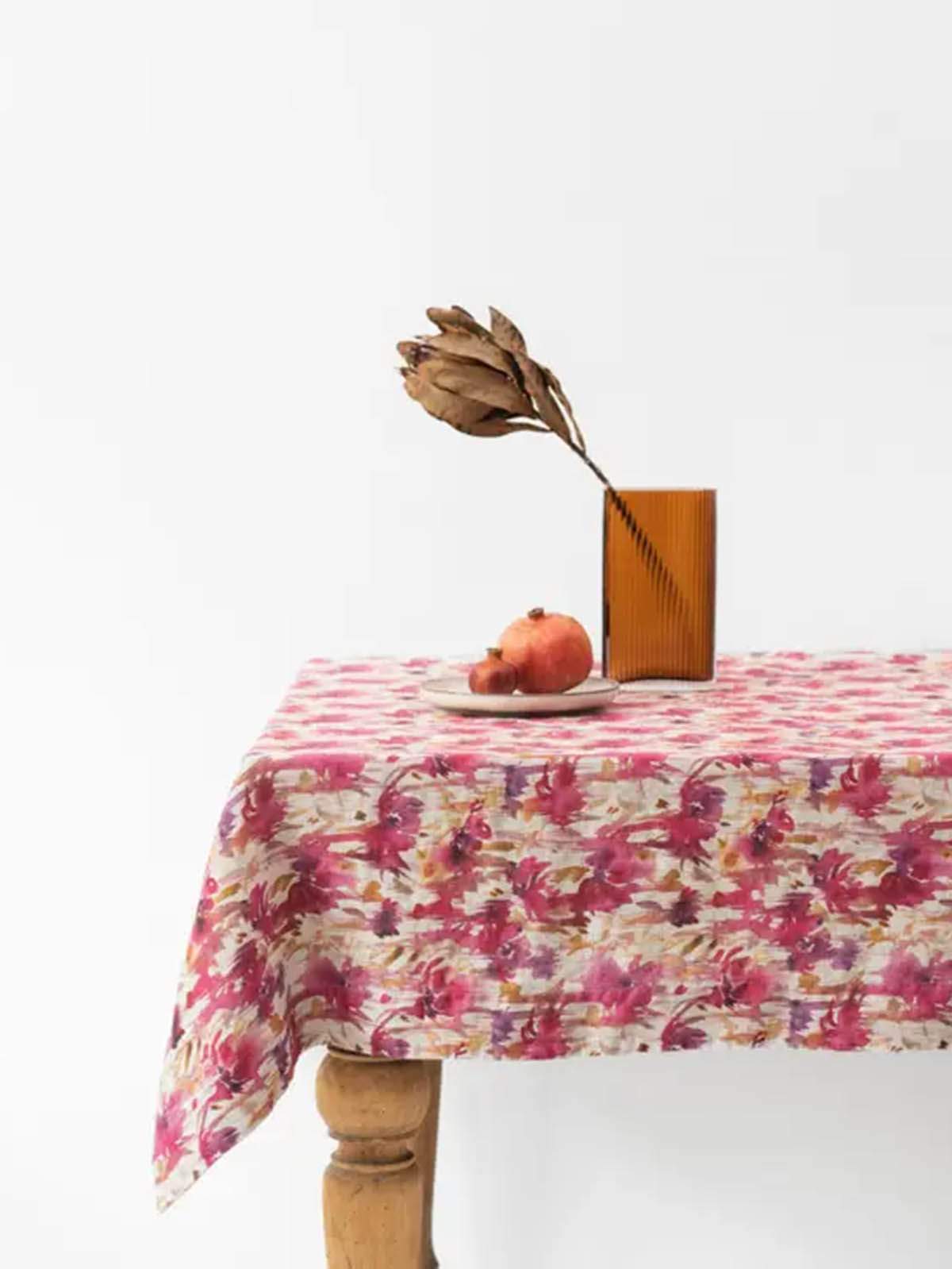Linjen talas med rosa blommor