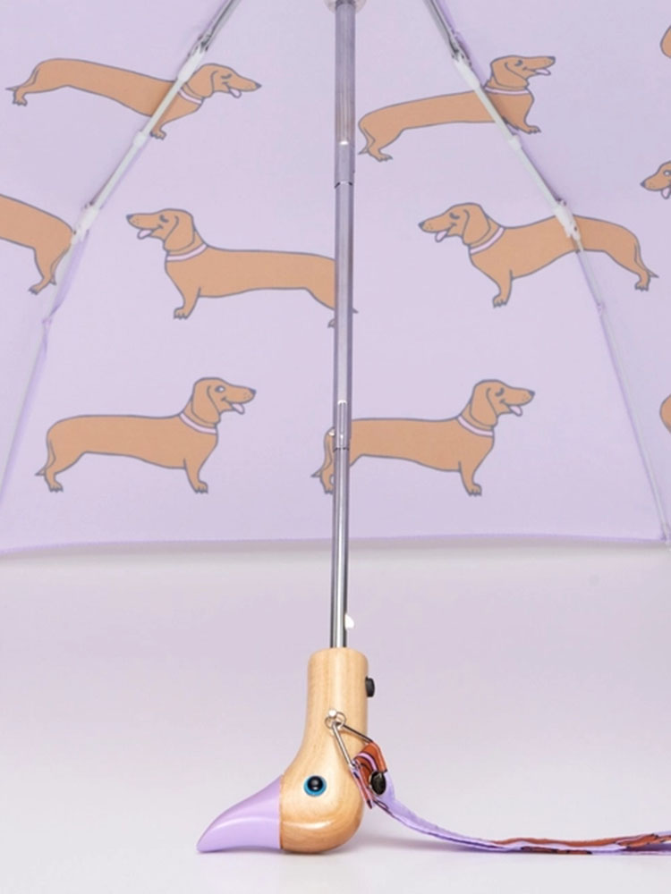 Paraply, Cou Cou Cou Suzette Paraply i samarbete med original Duckhead, Lila Paraply med Dachshunds.