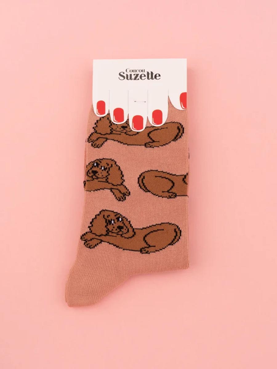 cou cou suzette strumpor med cocker spaniels