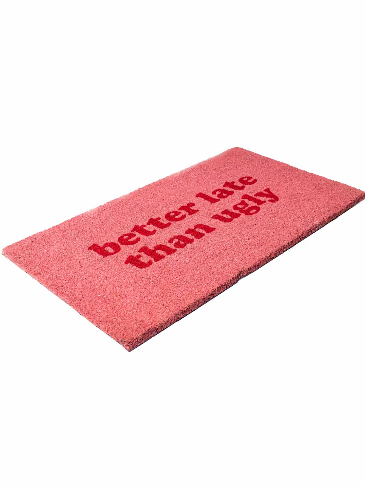 dörrmatta i kokos fiber - rosa bättre låtsas än ful