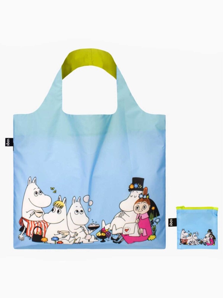 loqi shoppingväska - mulåsna i 100% återvunnen plast - mamma eller mammatroll