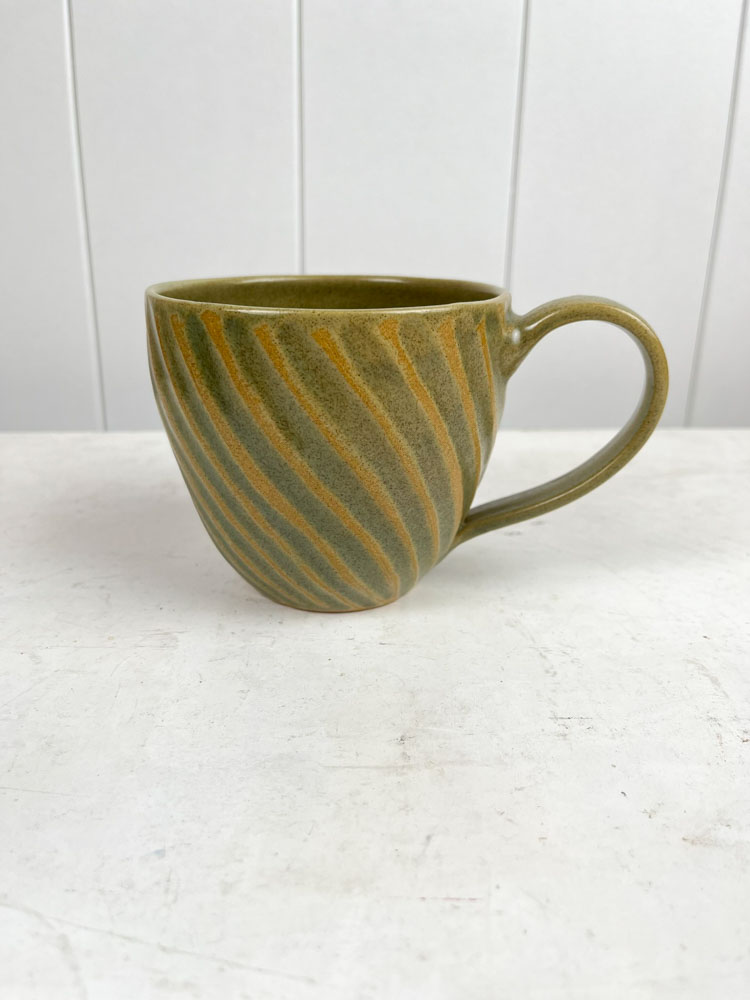 unik keramisk mugg med handtag