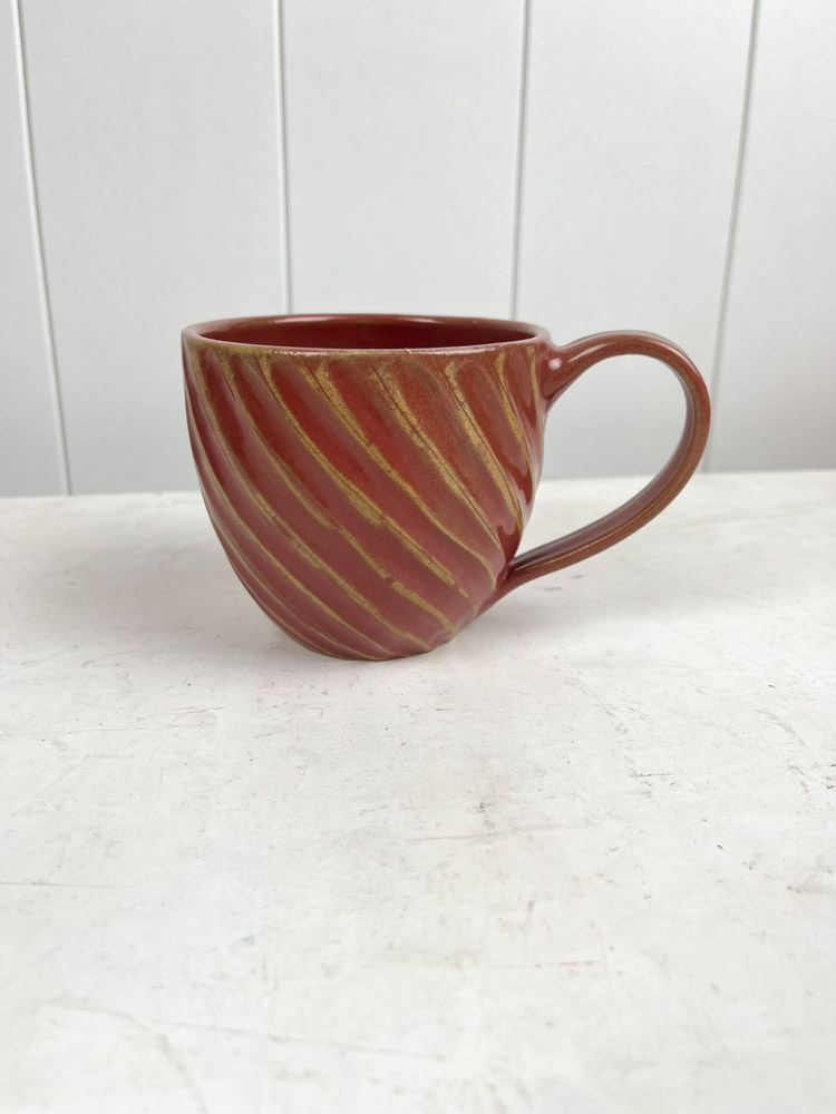 unik keramisk mugg med handtag