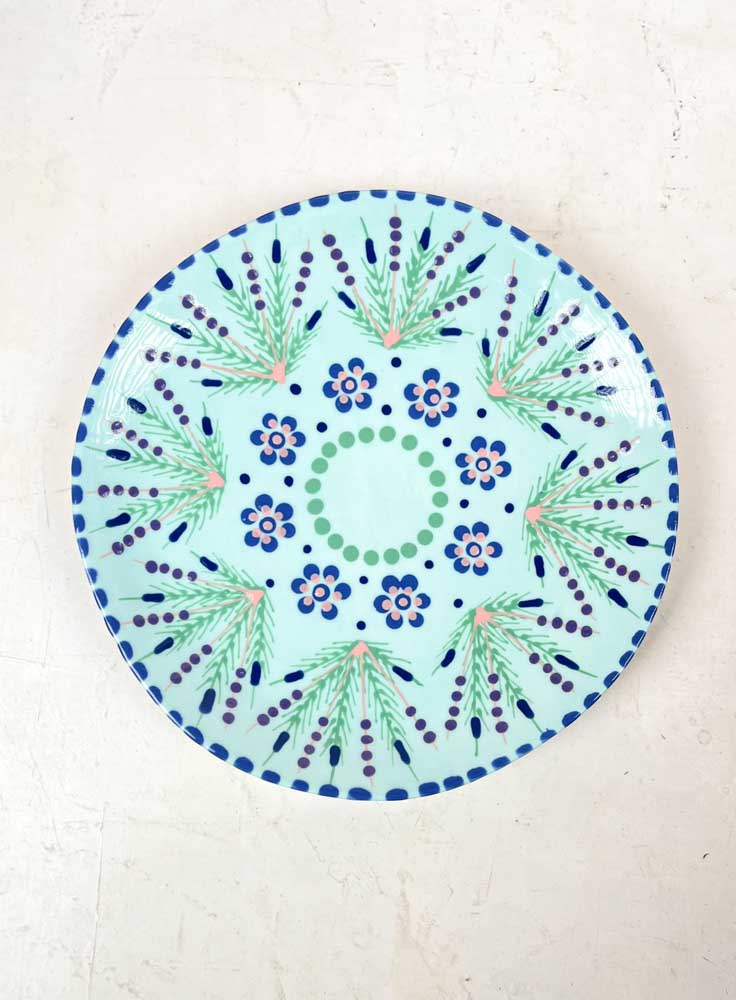 Mahaba Series - Potters arbete keramisk lunchplatta i pastellfärger