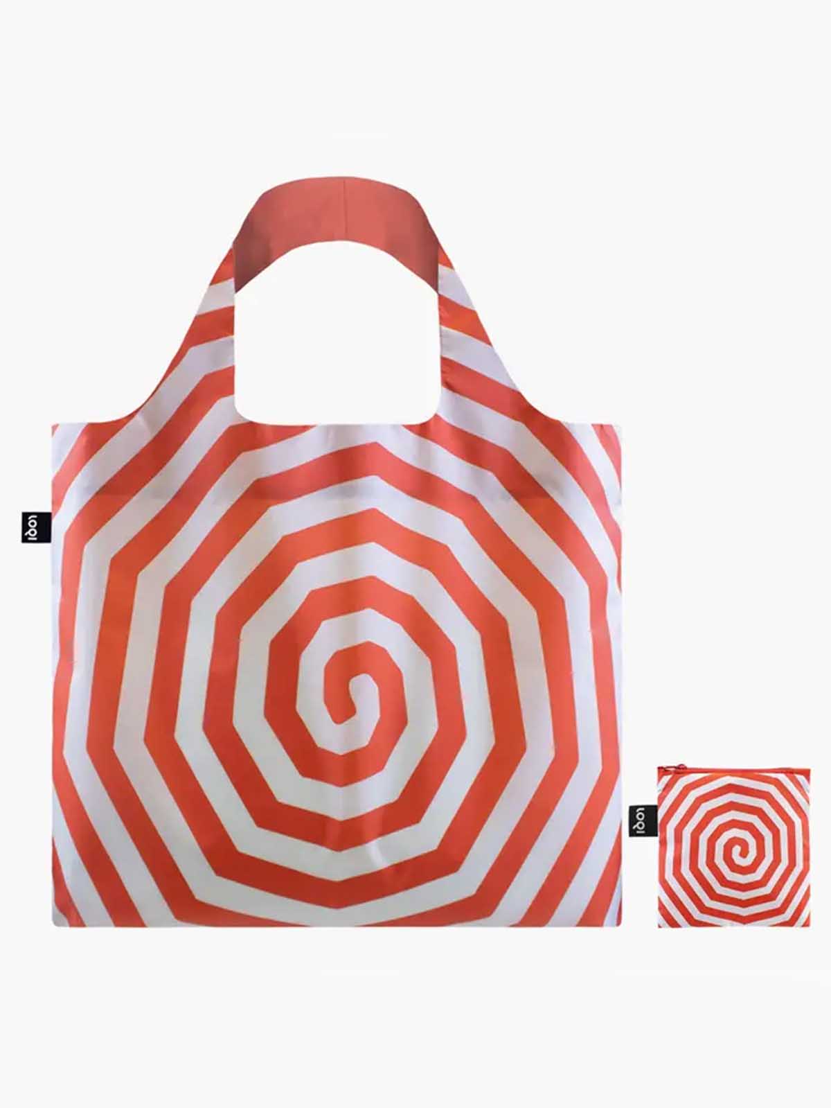 loqi shoppingväska louise borgerlig röd spiral (2)