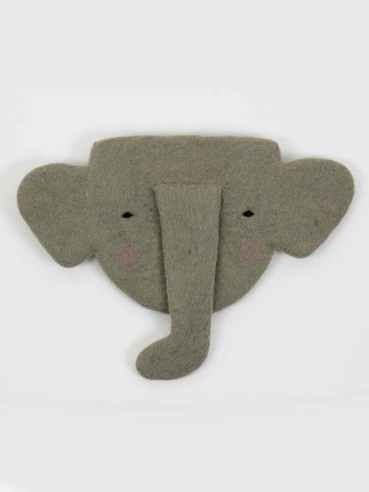 väggdekoration elefant i filt