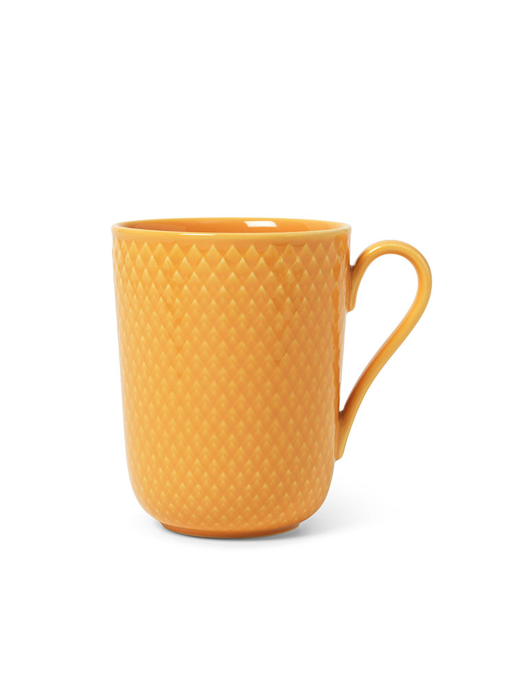 romb, ljungporslin, mugg med handtag
