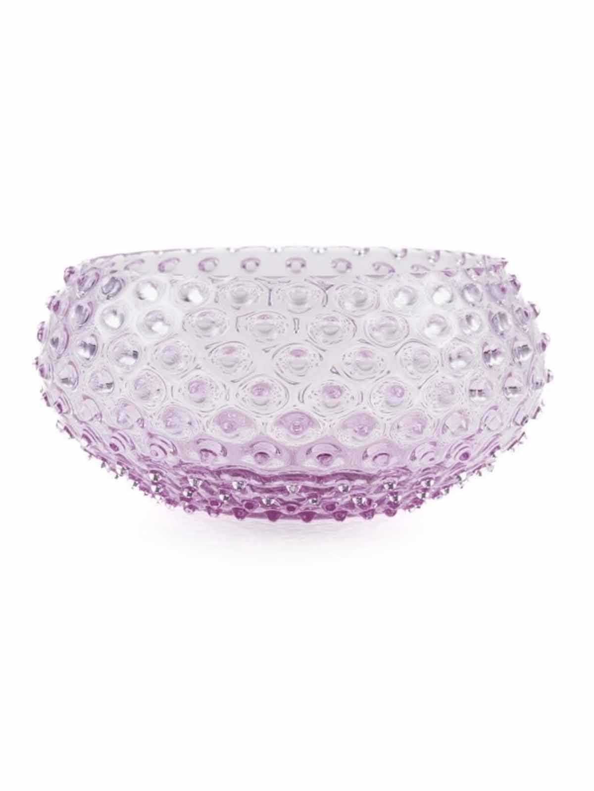 Anna von Lipa skål i ett par grötglas, 24 cm i lila