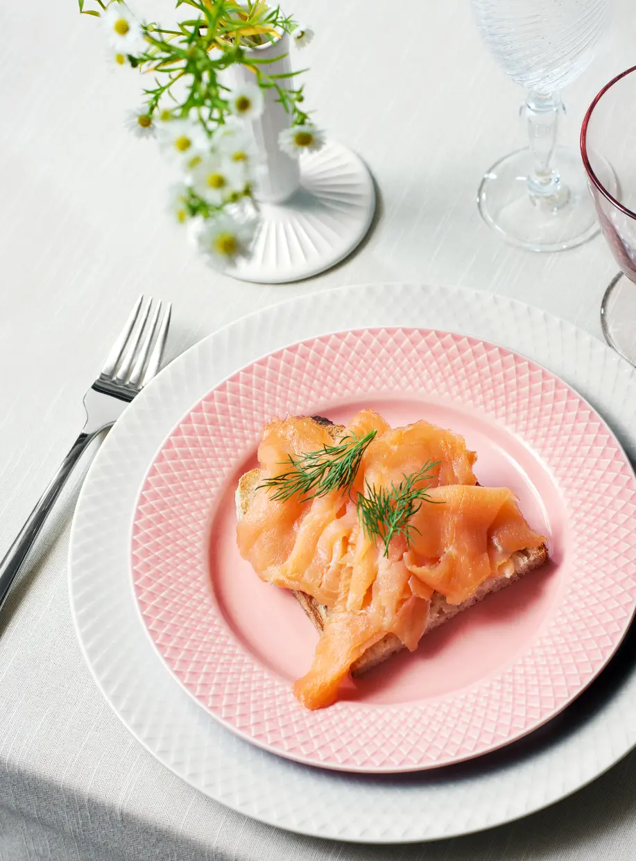 Romb, ljungporslin, lunchtallrik, tallrik