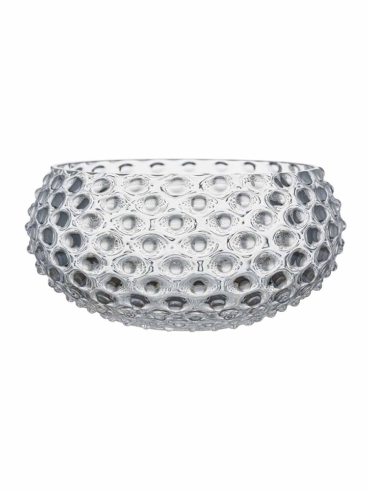 Anna von Lipa skål i ett stickglas 24 cm klart