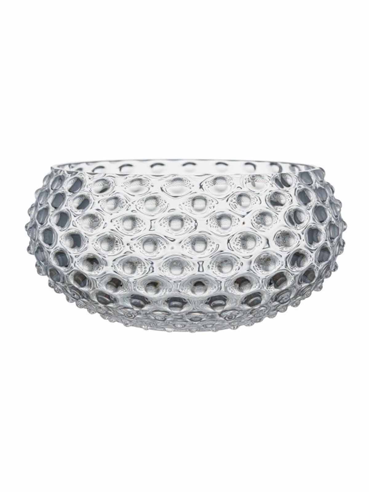 Anna von Lipa skål i ett stickglas 24 cm klart