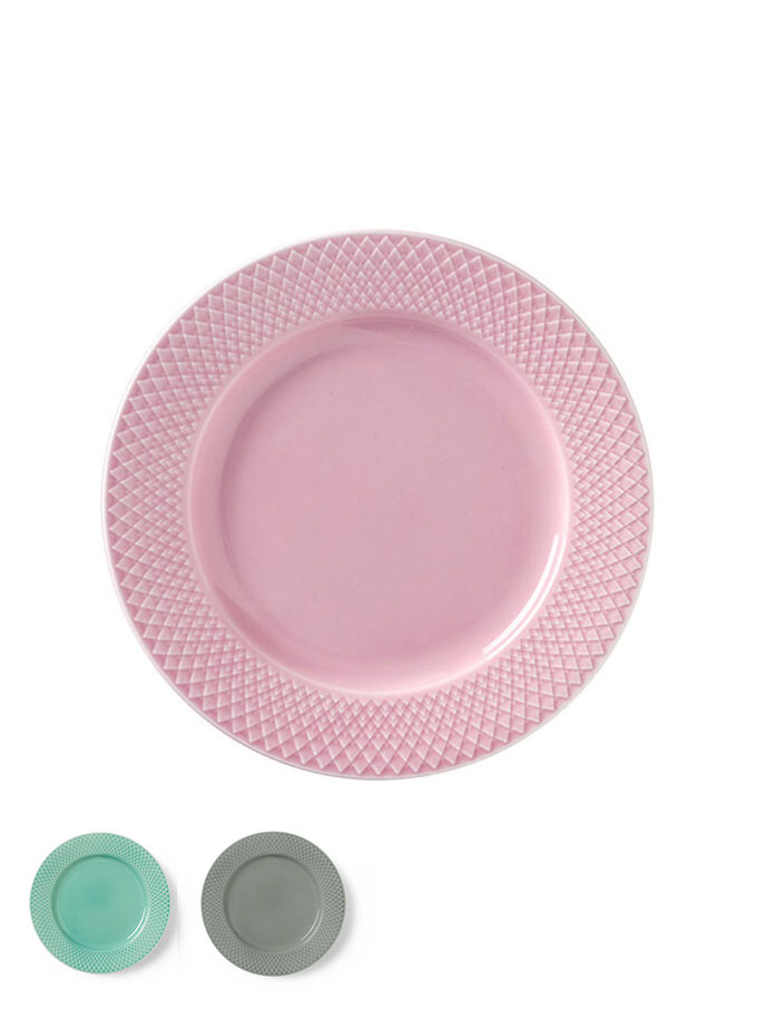 Romb, ljungporslin, lunchtallrik, tallrik