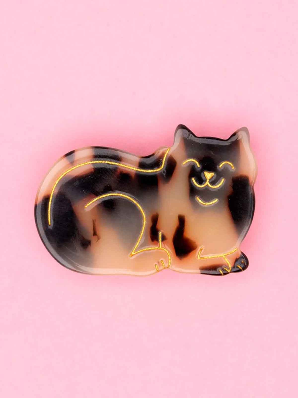 Hårspänne - Tabby katt